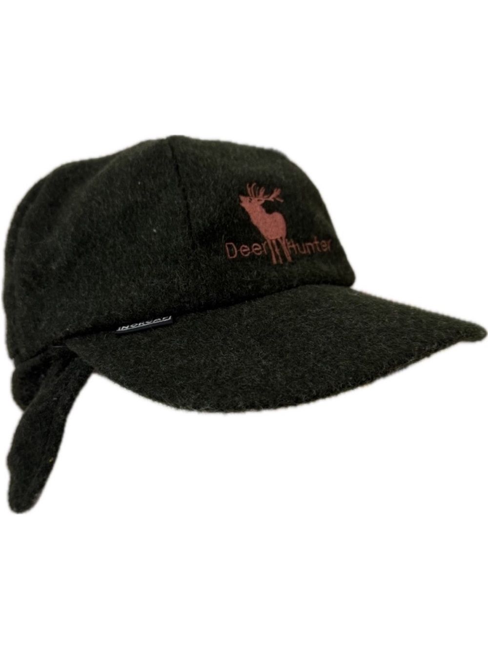NORCAP Deer Hunter Wool Blend Hunting Cap Flaps Red Cover Green